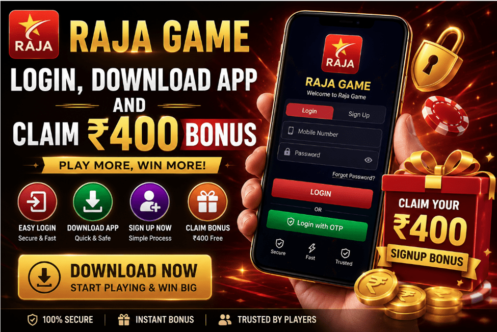 Raja Game login app with ₹400 bonus